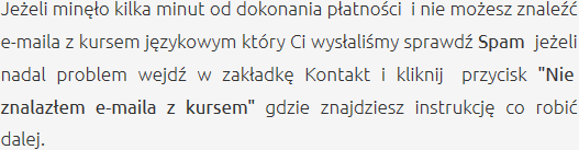 Odbiór Zakupionego Kursu Szkolenia Językowe Biała Piska